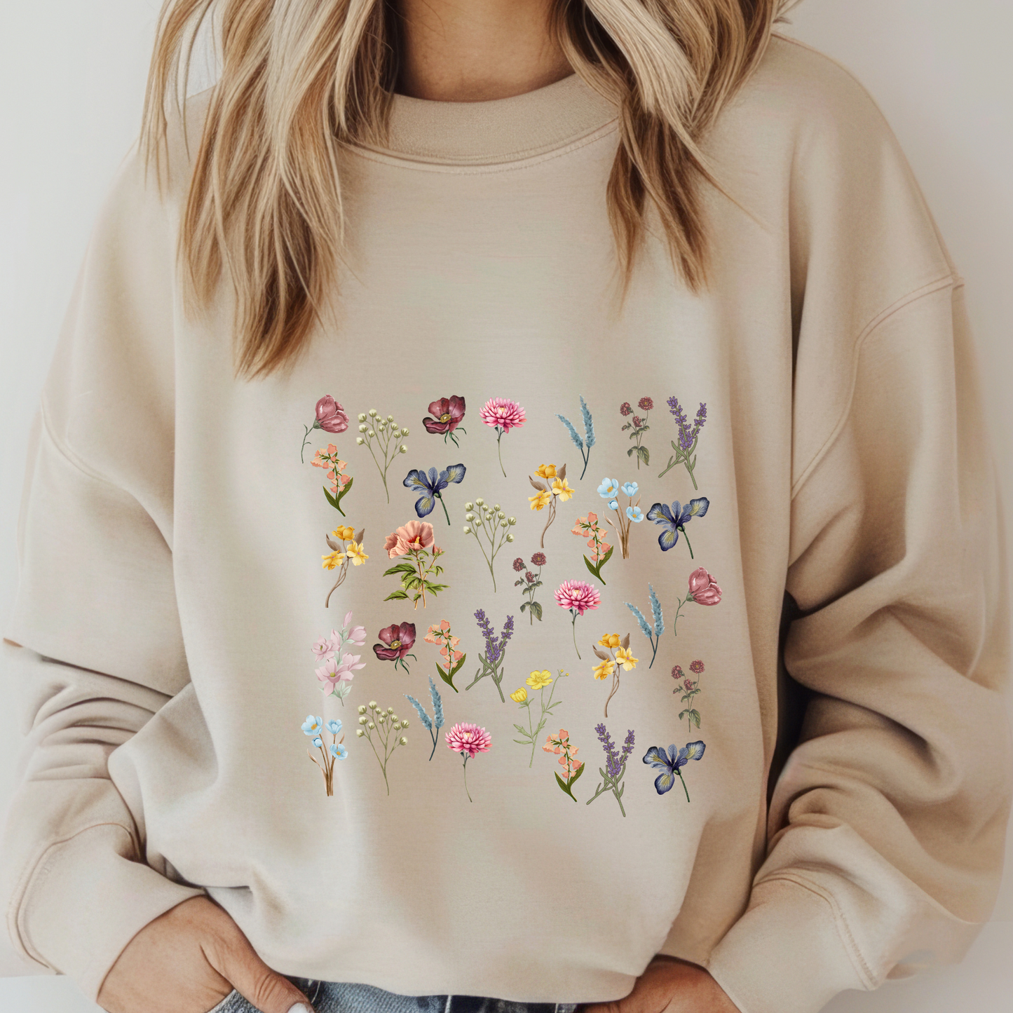 Vintage Pressed Flower Sweatshirt