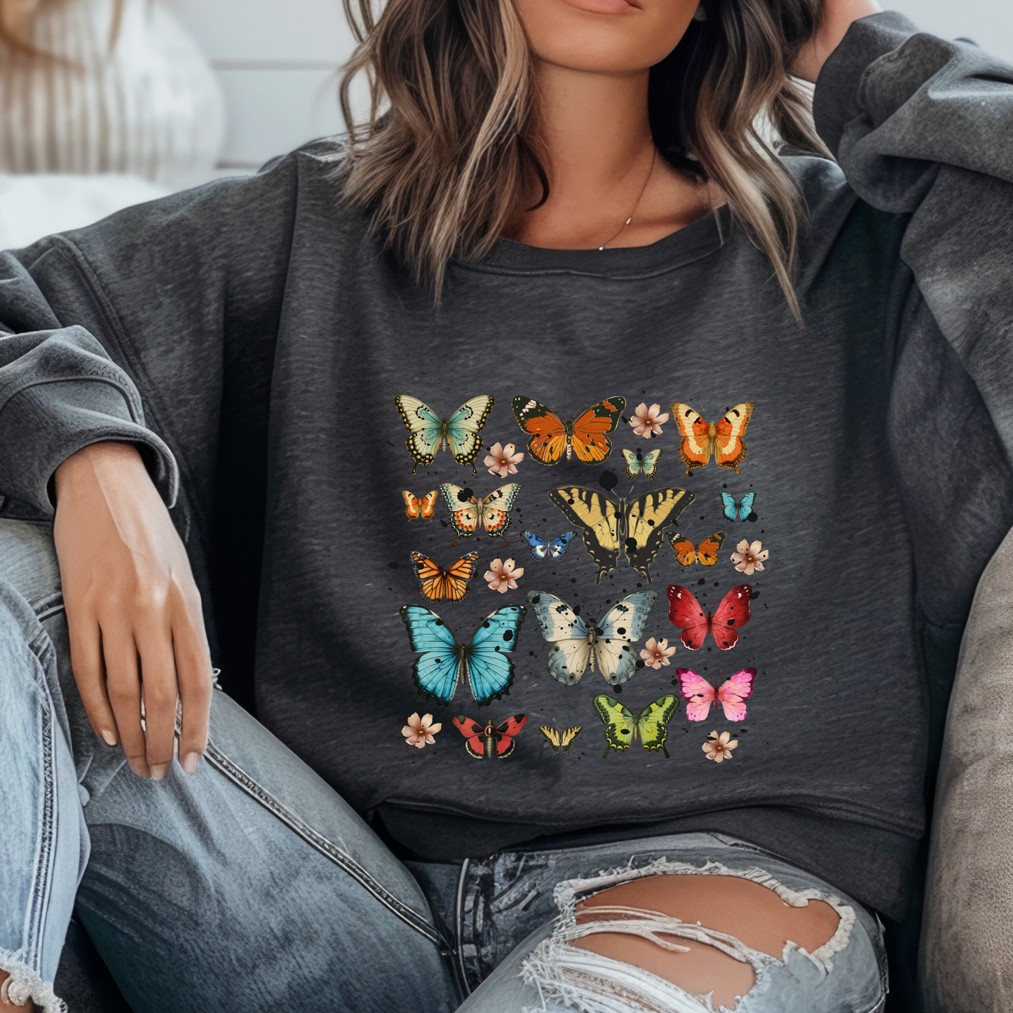 Vintage Butterfly Sweatshirt