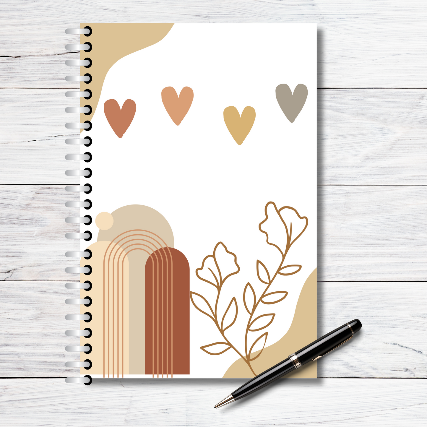 Boho Themed Notebook (Ruled Single Line)