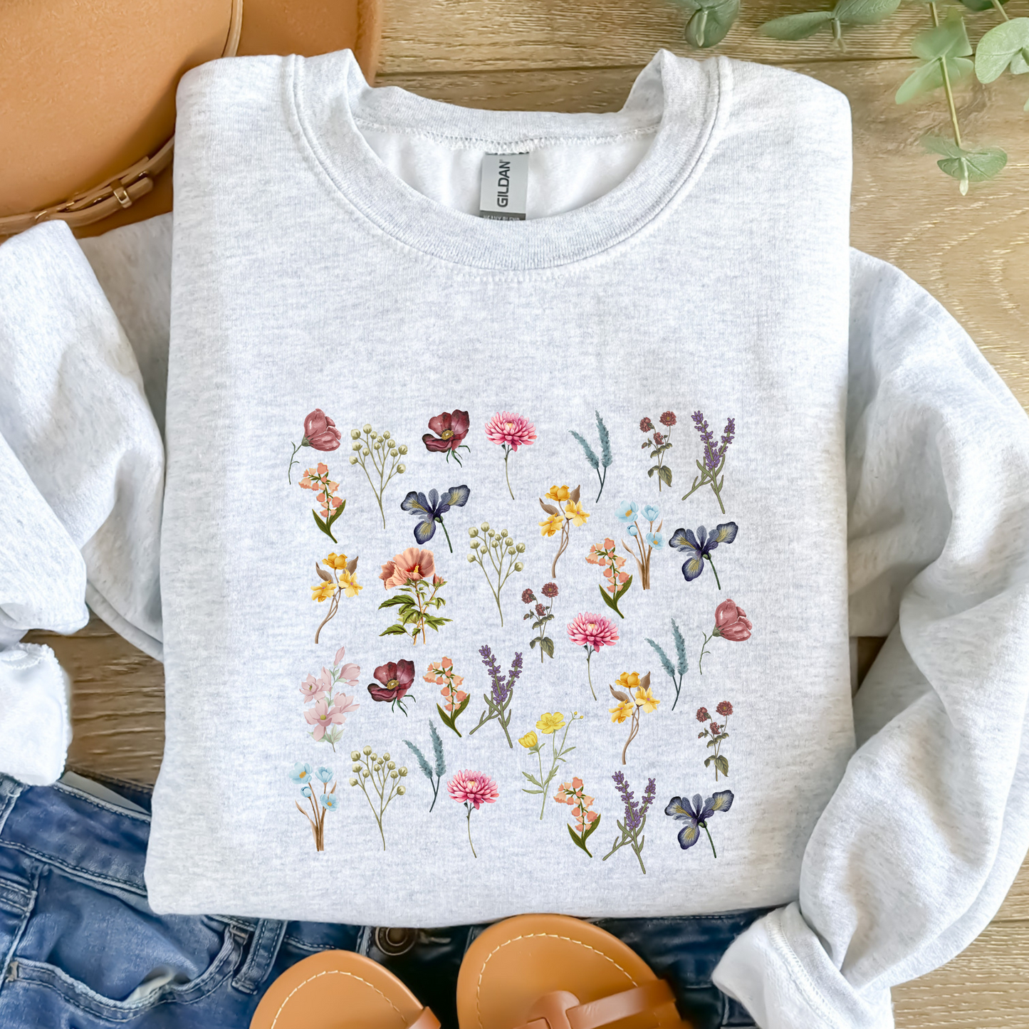 Vintage Pressed Flower Sweatshirt