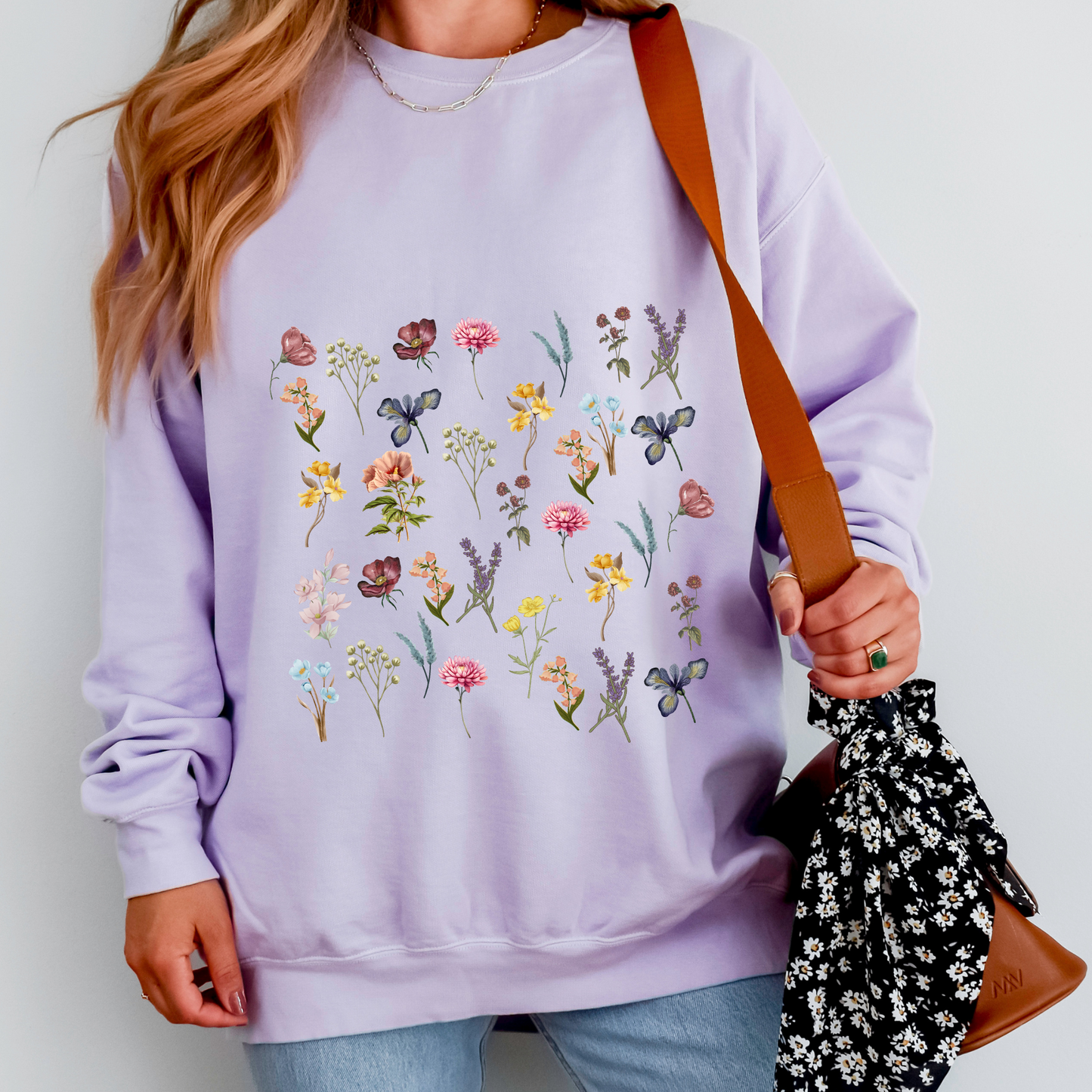 Vintage Pressed Flower Sweatshirt