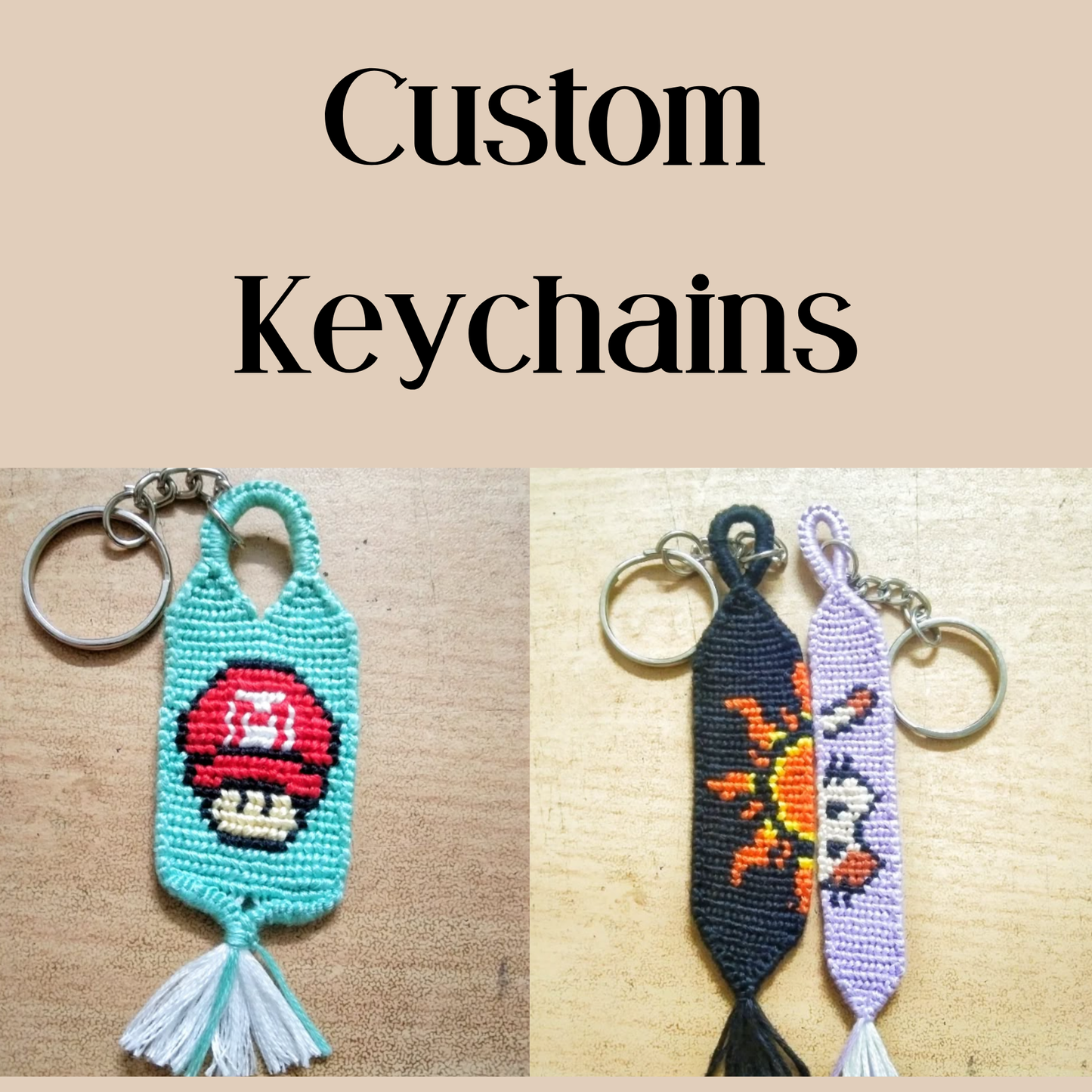 Custom  Personalised Keychain