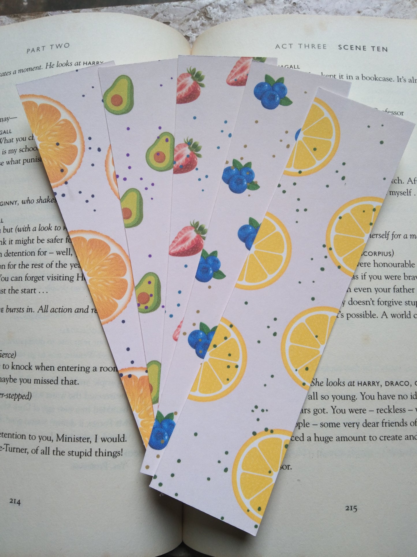 Fruit Theme Bookmarks