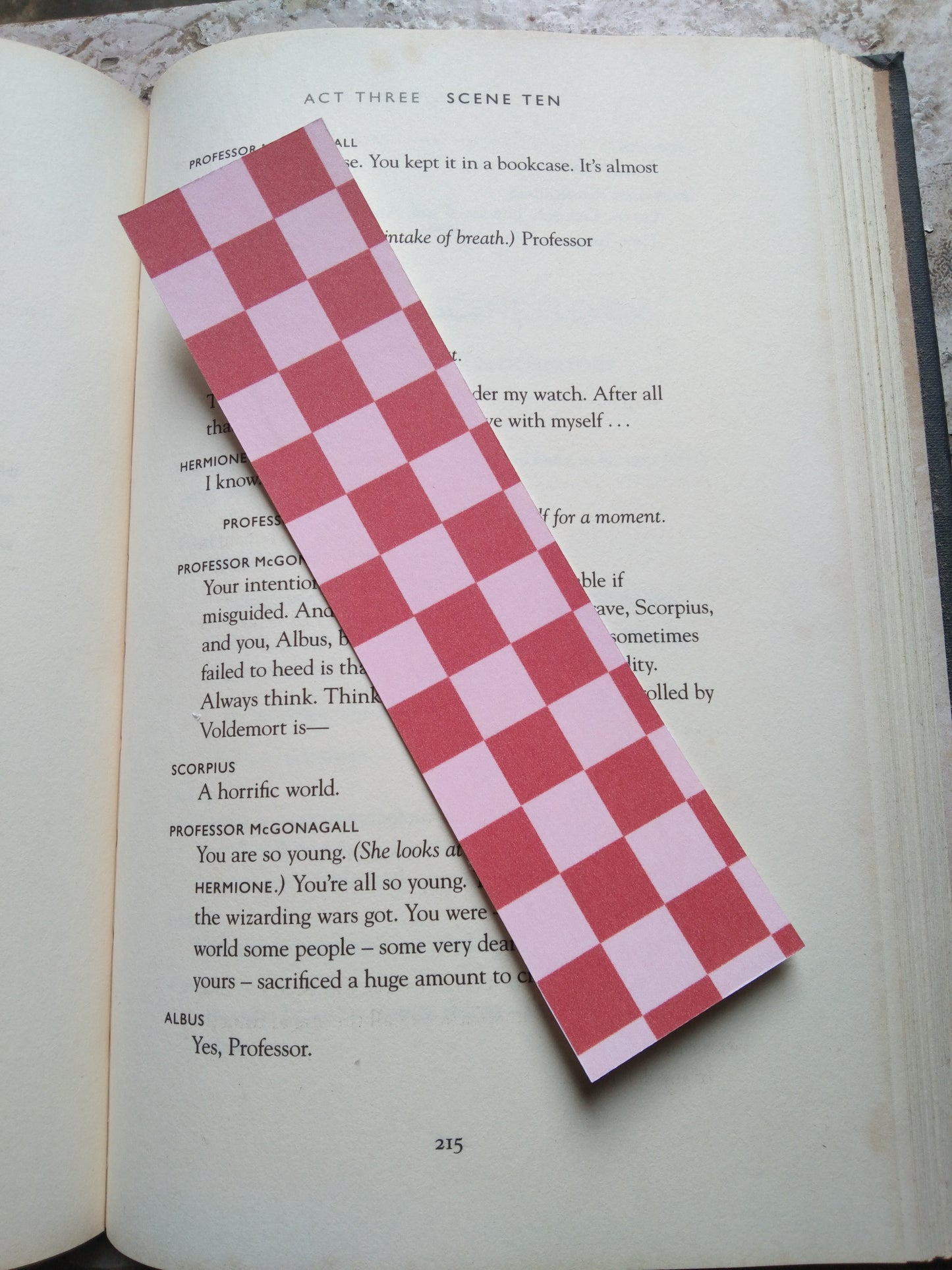 Retro Checkered Plaid Theme Bookmarks