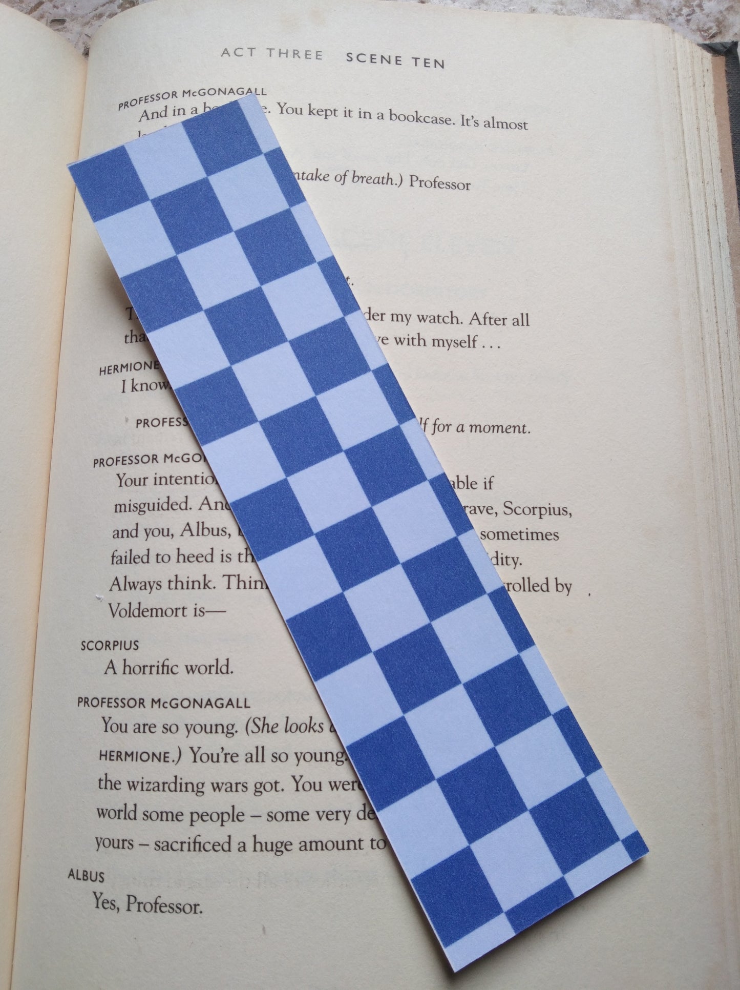 Retro Checkered Plaid Theme Bookmarks