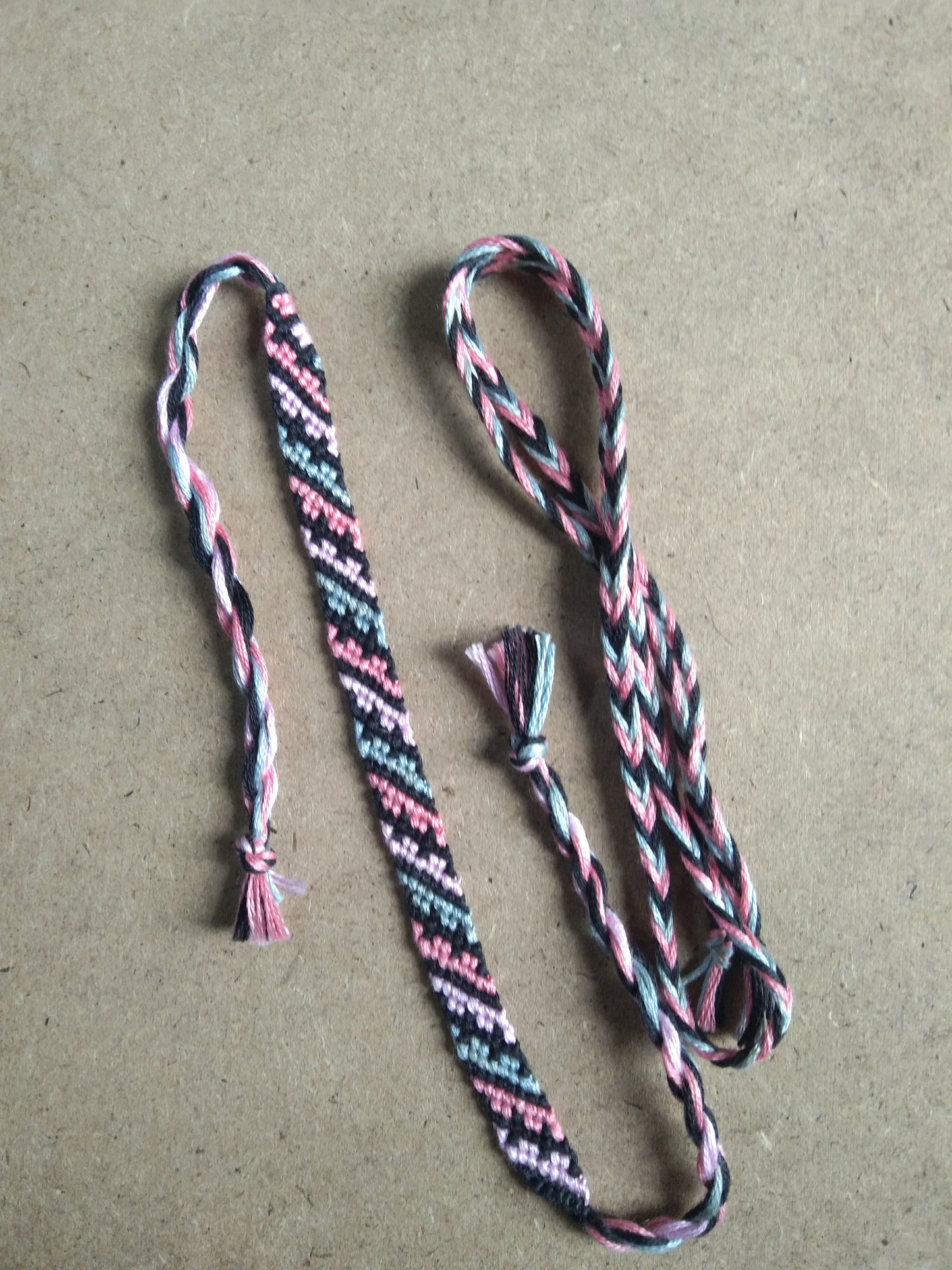 Pastel candy stripe bracelet set