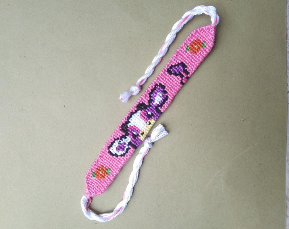 Pink Cow Bracelet