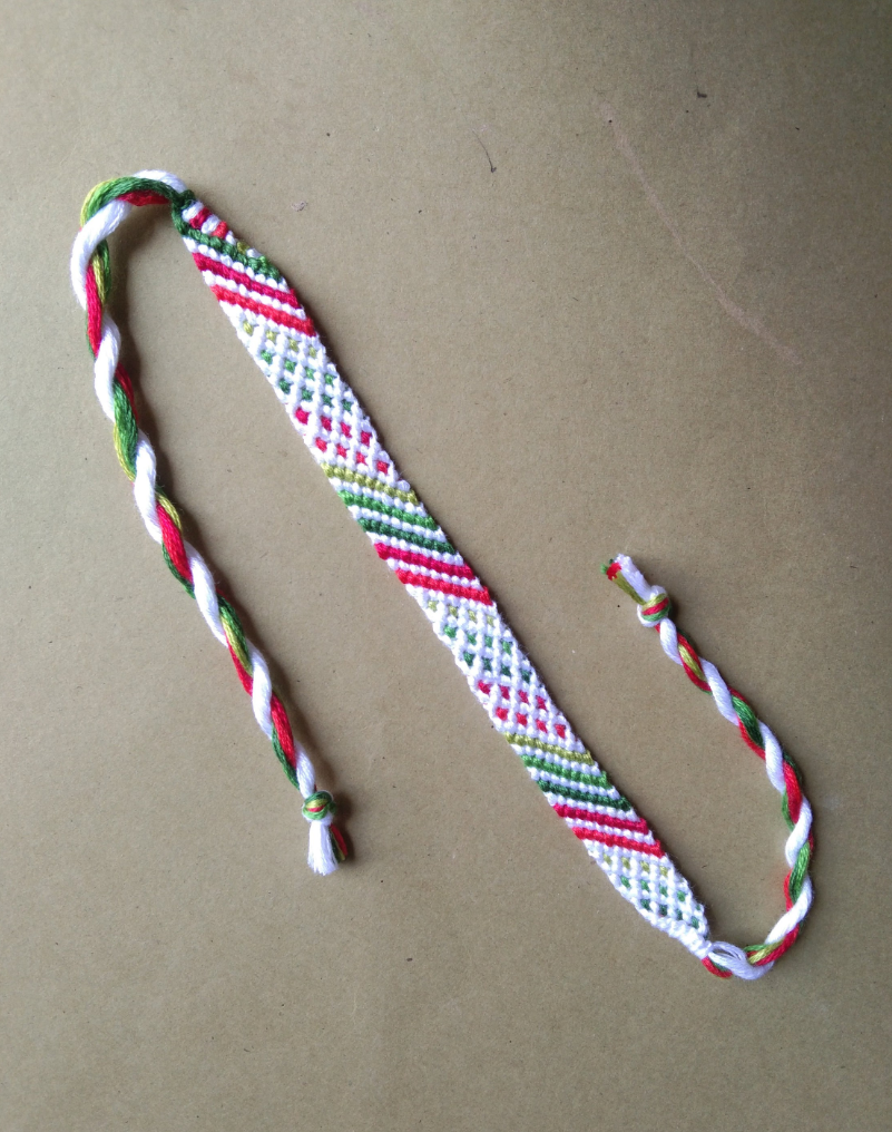 White Gradient Friendship Bracelet